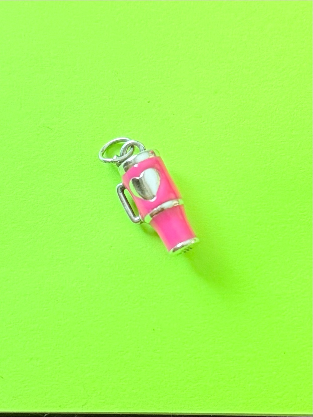 James Avery Pink love my cup Charm Pendant